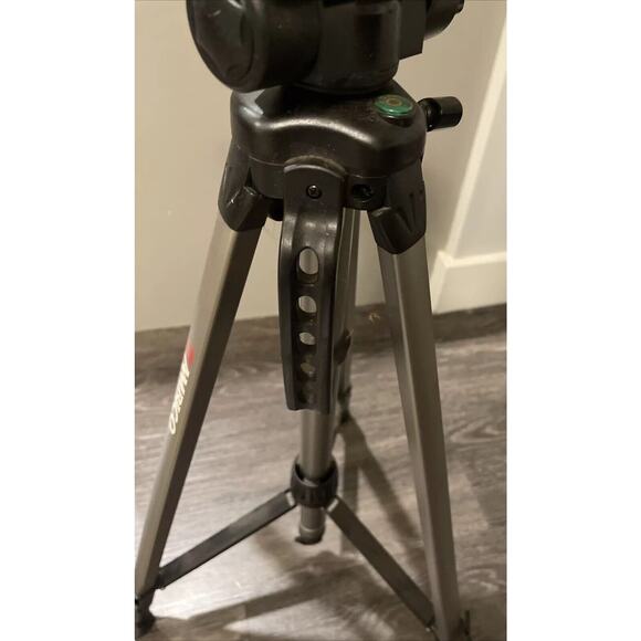 Ambico V-0551 Tri Pod Adjustable Height Flip Lock Lever Bubble Level Geared Pan - Picture 4 of 8